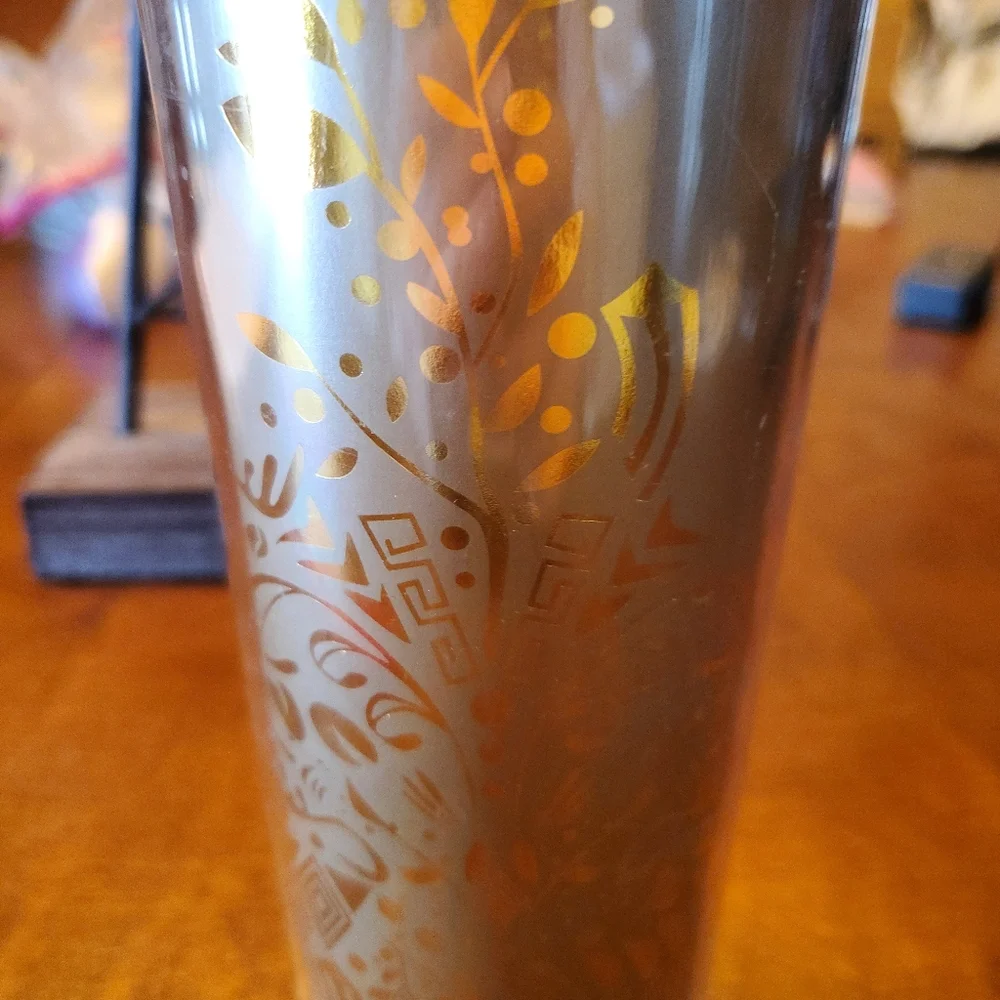 Starbucks Travel Gold/Gold Foil 16oz Tumbler